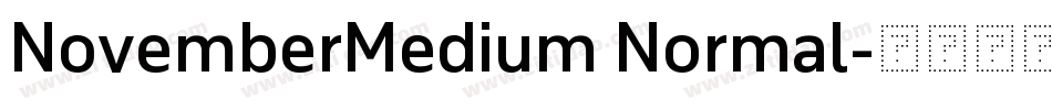 NovemberMedium Normal字体转换